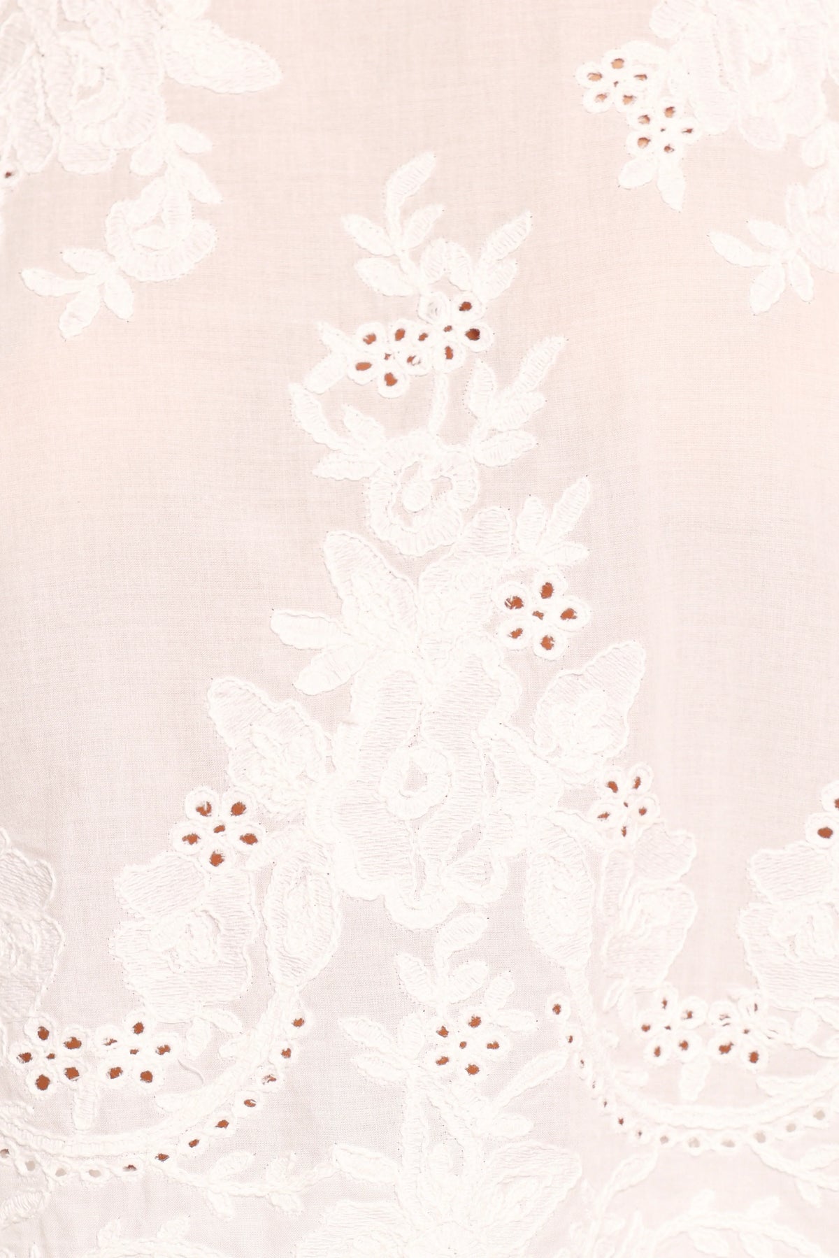 Tanis Embroidered Top - White