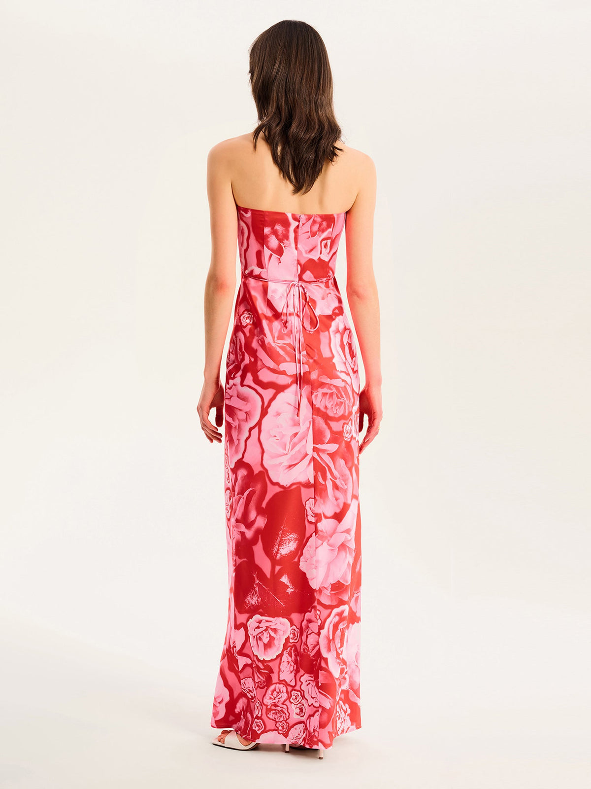 Amdra Maxi Dress in Red Floral
