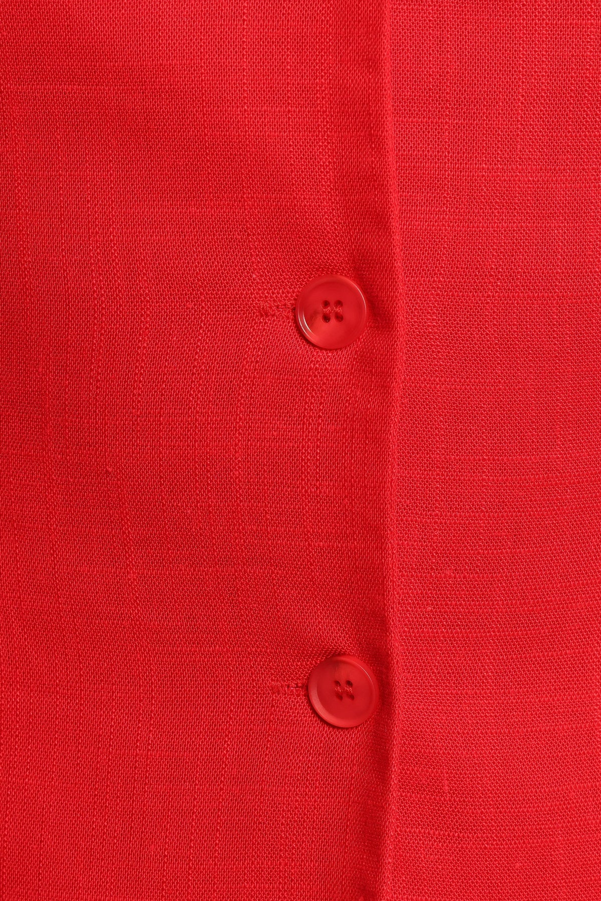 Amia Linen Blend Vest Top - Red