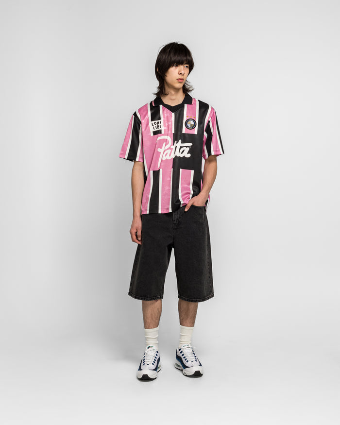 Stripe Football Jersey - Begonia Pinks