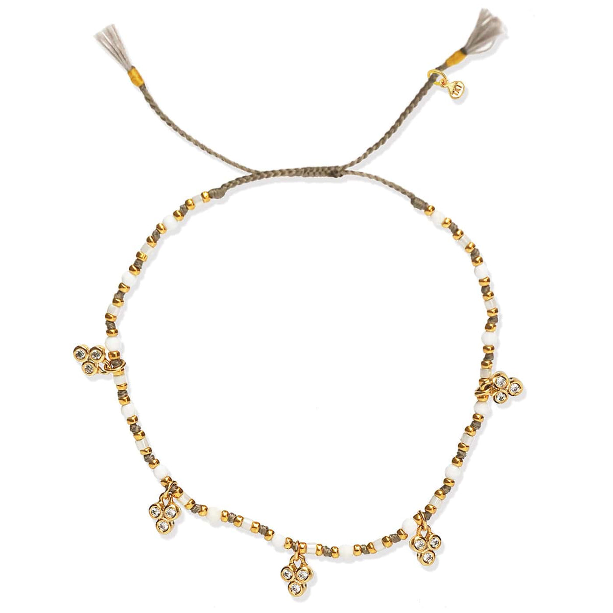 Gold Cluster Bead Bracelet