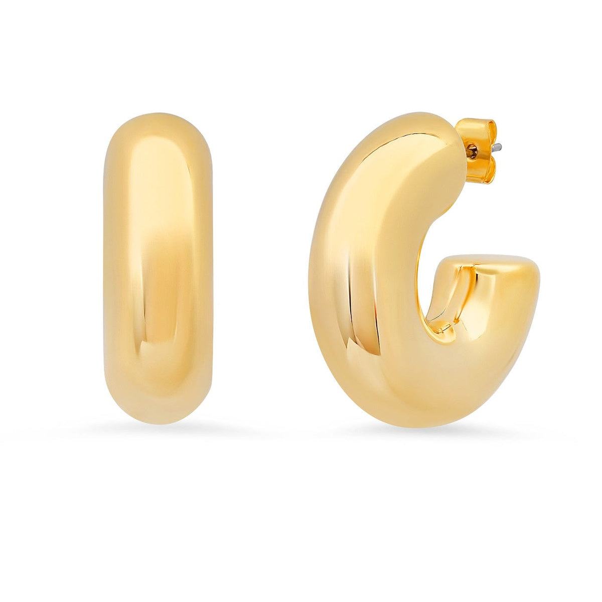 Classic Puffy Hoops | 30mm