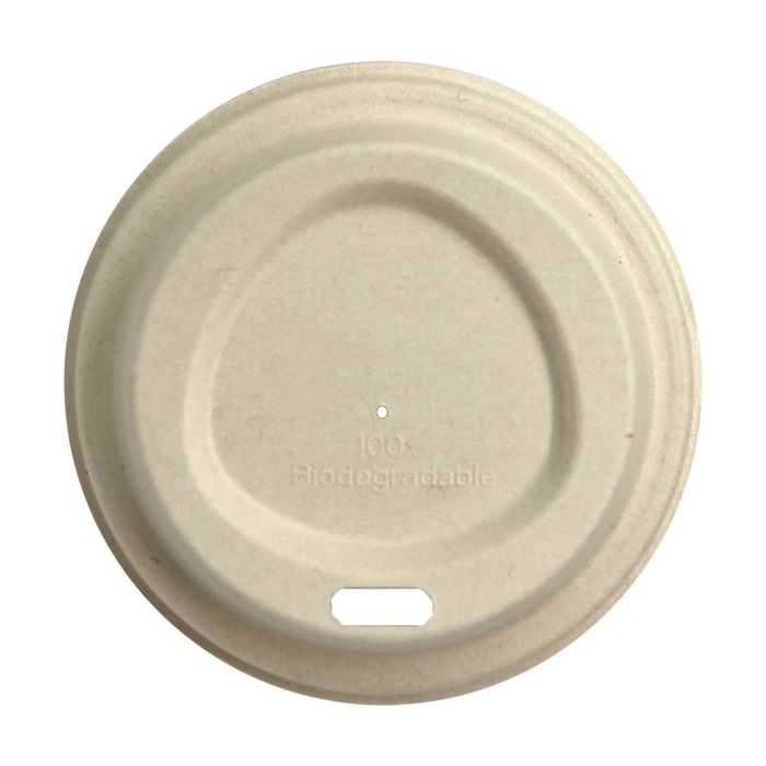 World Centric 79-Series Lid - Fiber - 8 oz Hot Cups, Leaf | 1000/cs