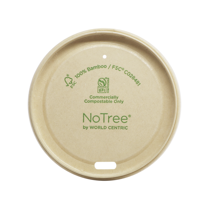 World Centric 79-Series Lid - NoTree - Fits 8 oz Hot Cups | 1000/cs