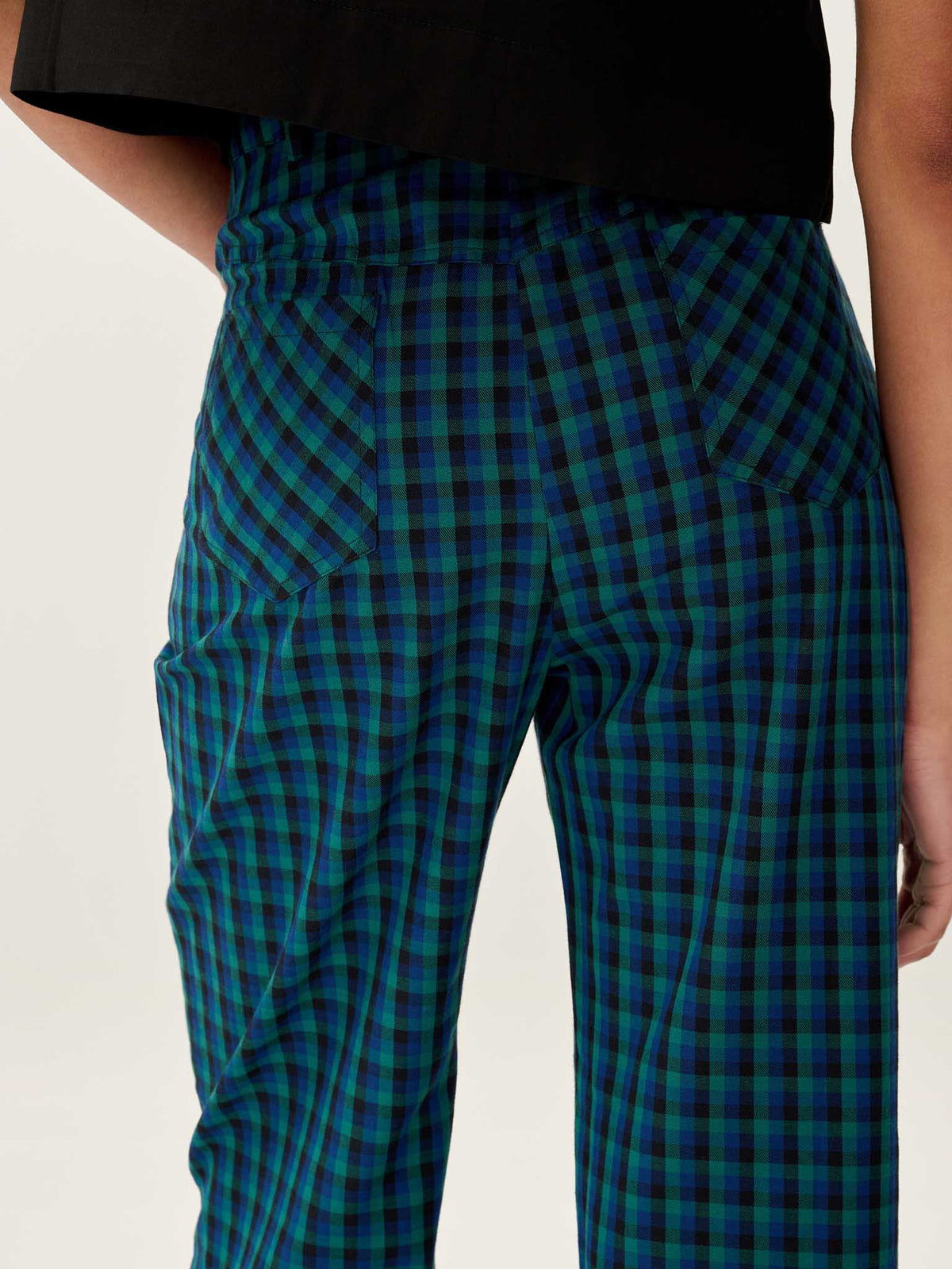 Elodie Trouser in Blue Check