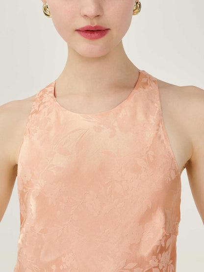 Jai Jacquard Dress in Prairie Sunset