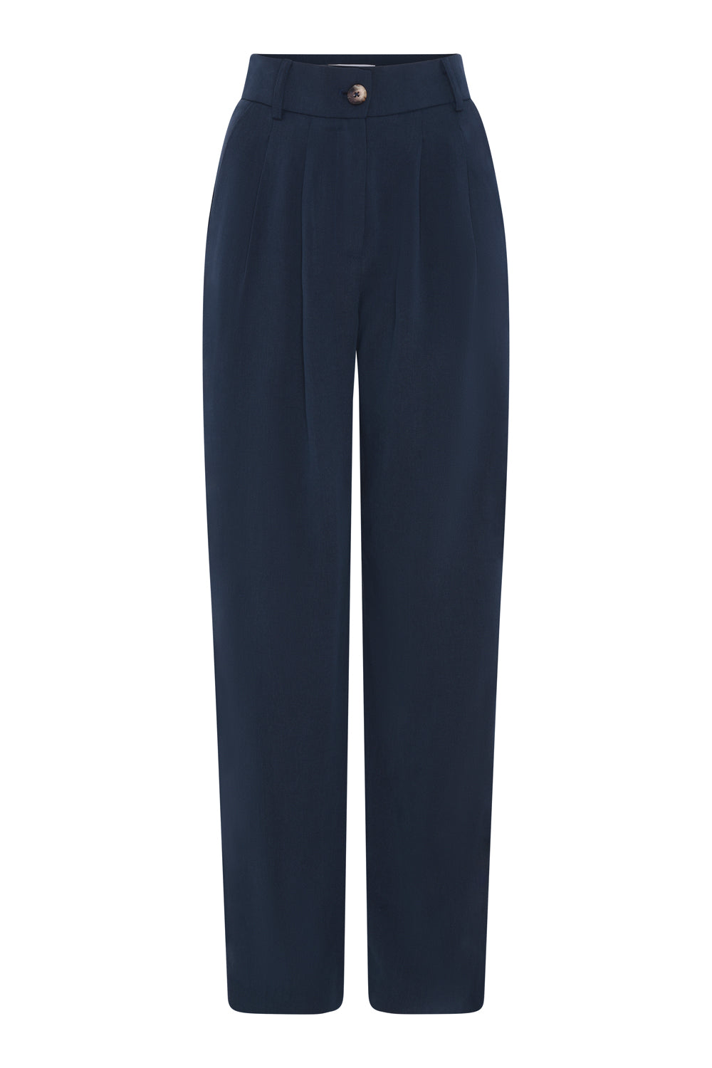 Cinnamon Straight Leg Trousers in Navy
