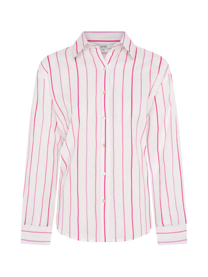 Evie Linen Stripe Oversized Shirt