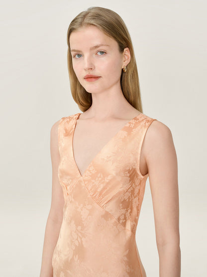 Iris Jacquard Dress in Prairie Sunset