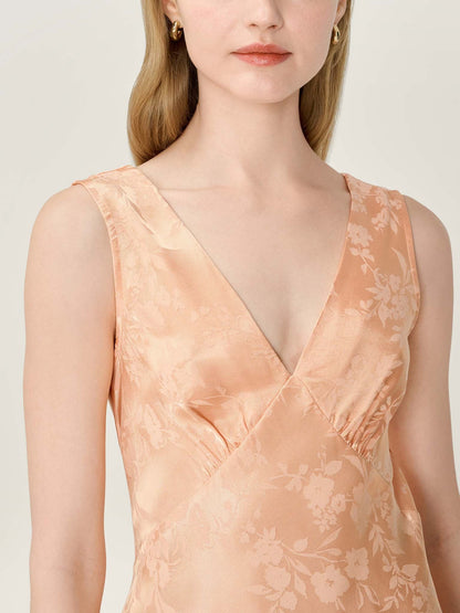 Iris Jacquard Dress in Prairie Sunset