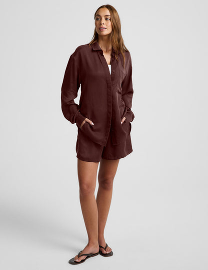 Sunkissed Cupro Button Down