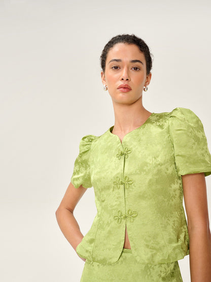 Lorelai Blouse in Lima Bean