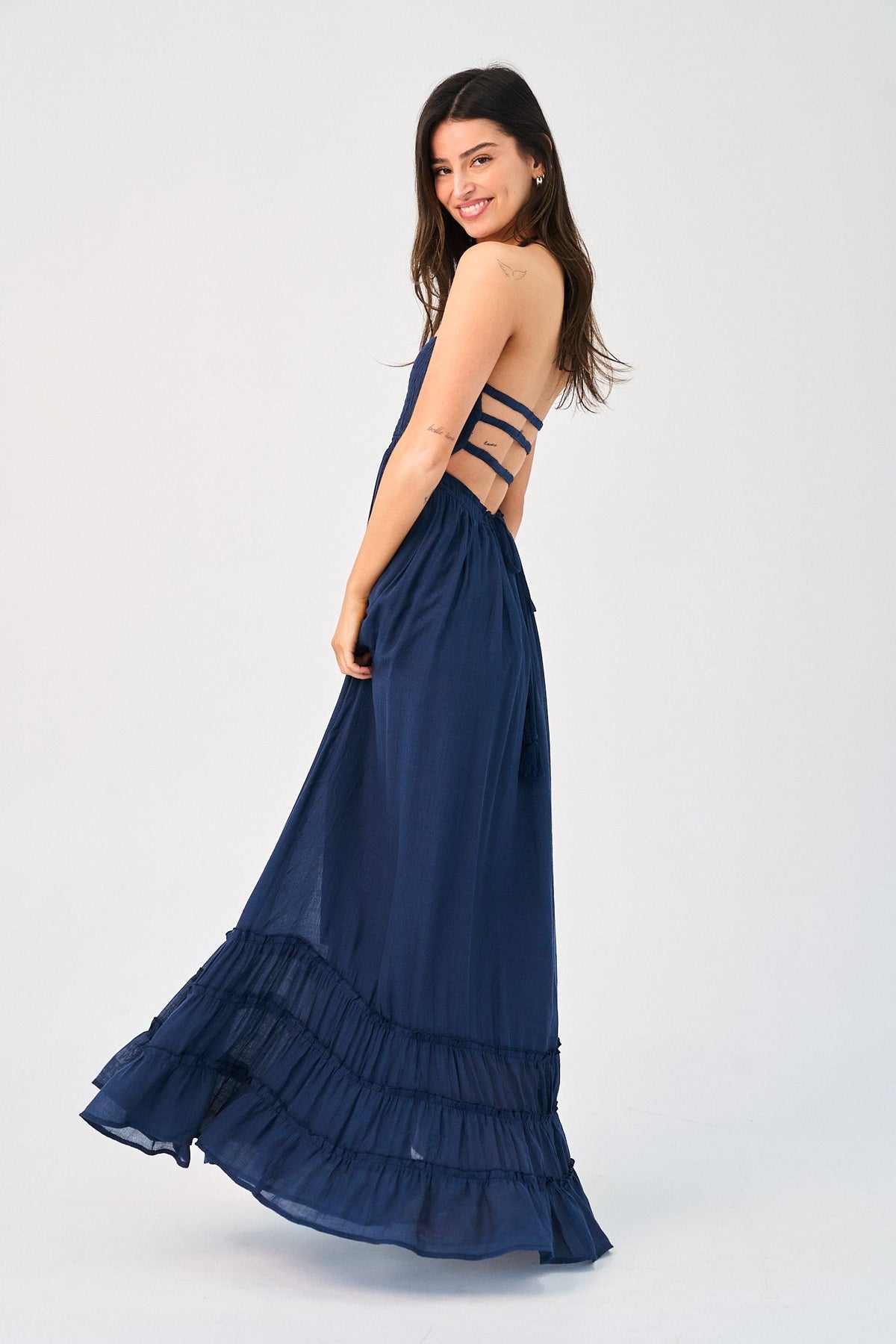 Coralyn Dress in Navy