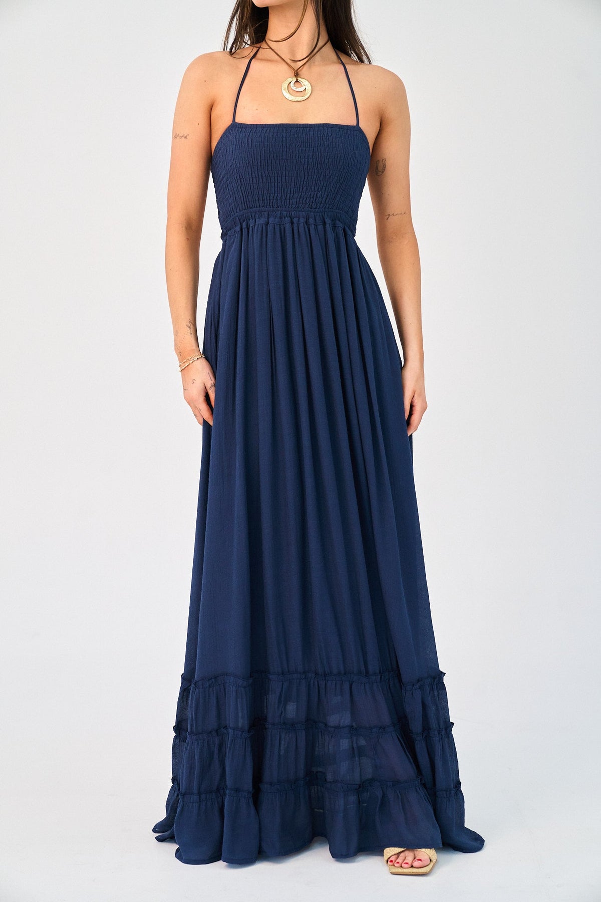 Coralyn Dress in Navy