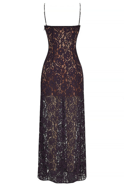 night shade lace maxi dress