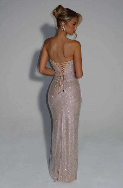 Mirabella Maxi Dress - Nude