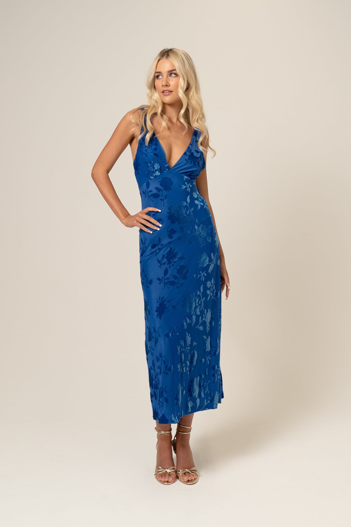 Maddie V-Neck Classic Maxi Dress