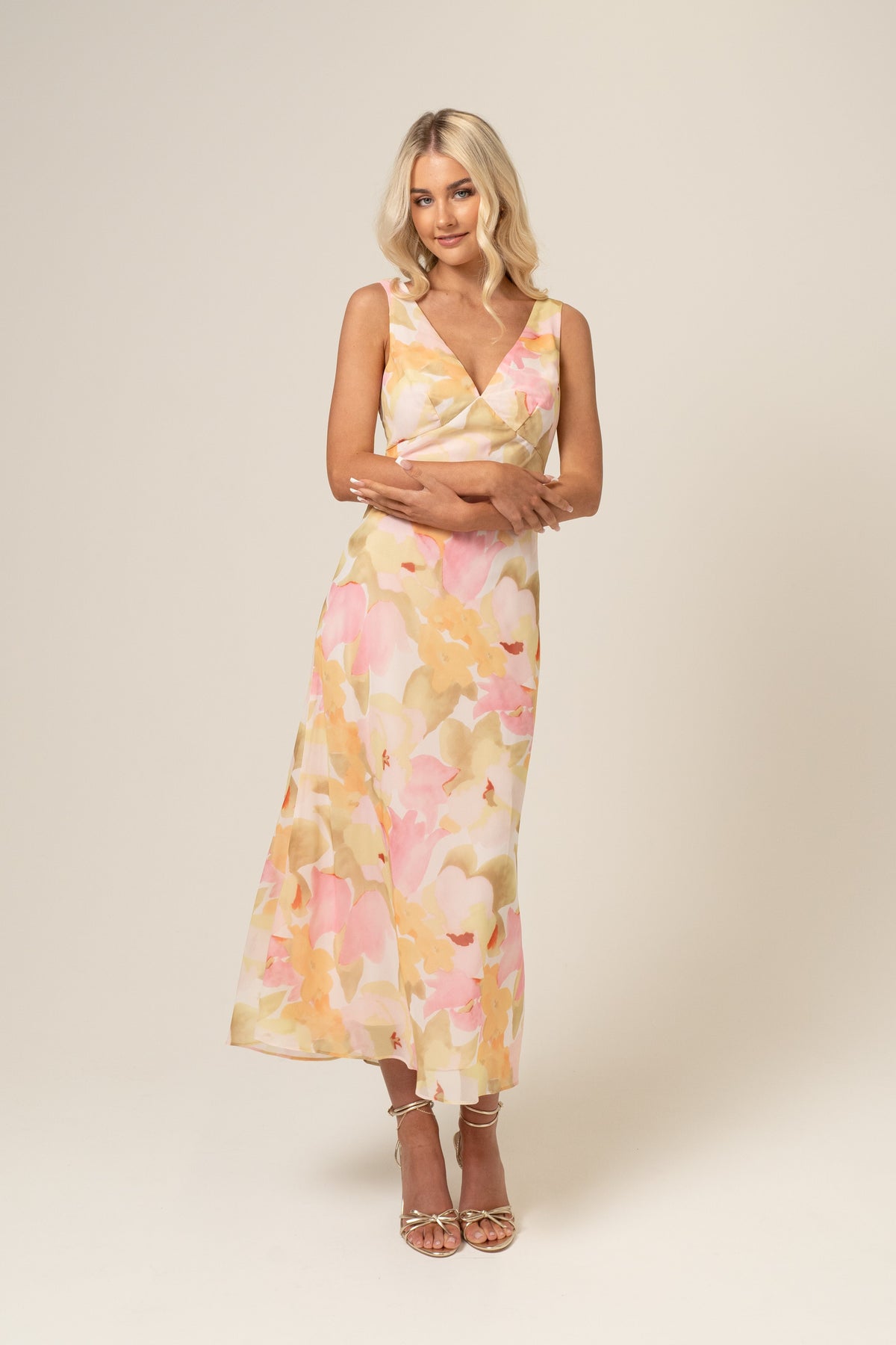 Bailey V-Neck Midi Dress