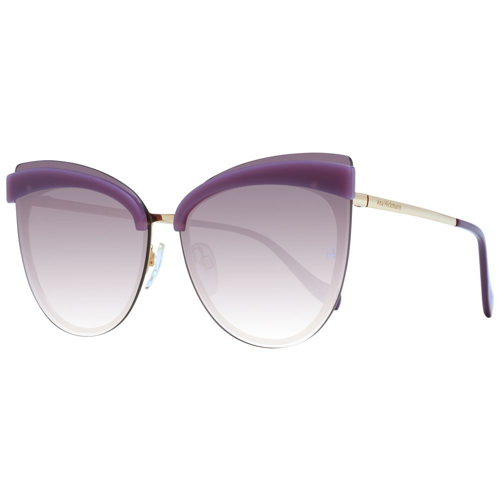 Ana Hickmann Purple Metal Sunglasses
