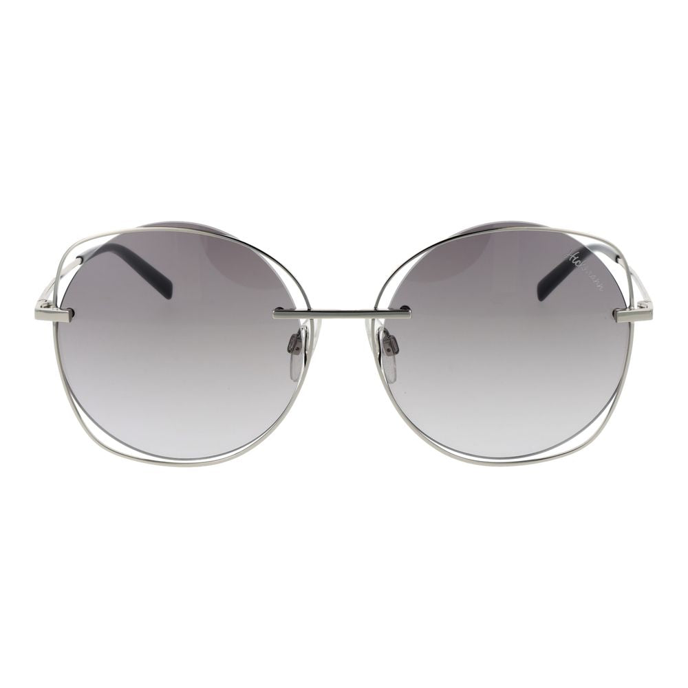 Ana Hickmann Gray Metal Sunglasses