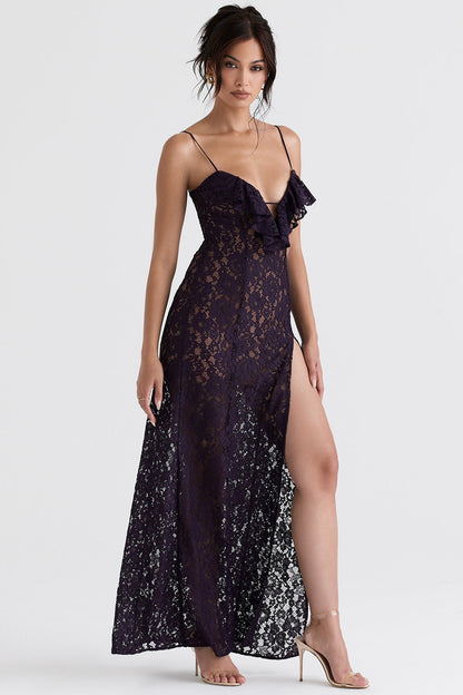 night shade lace maxi dress