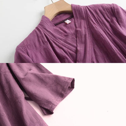 Xiang Shan 香山 Fragrant Hills Unisex Pure Cotton Cross Collar Top