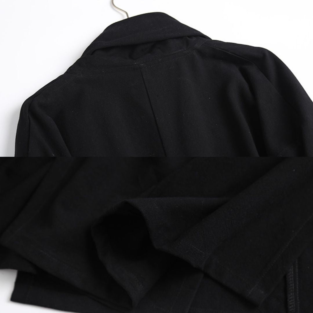 Wu Ji 无迹 Leave No Trace Song & Ming Unisex Cotton Linen Parallel Panel Long Cardigan