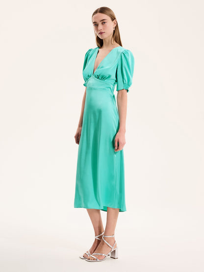 Odette Dress in Turquoise