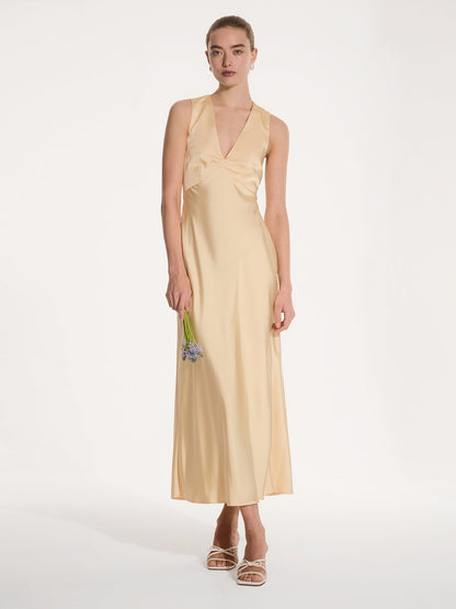Nova Dress in Vintage Yellow
