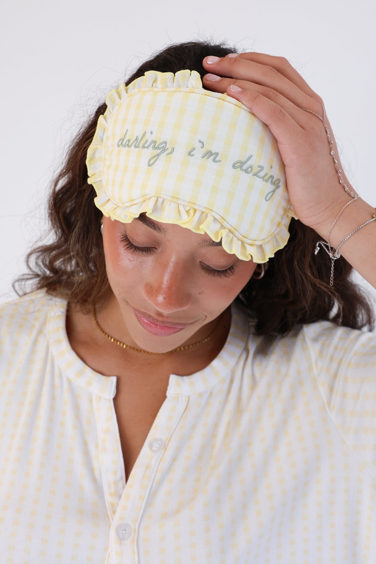 Gingham Girl Eye Mask