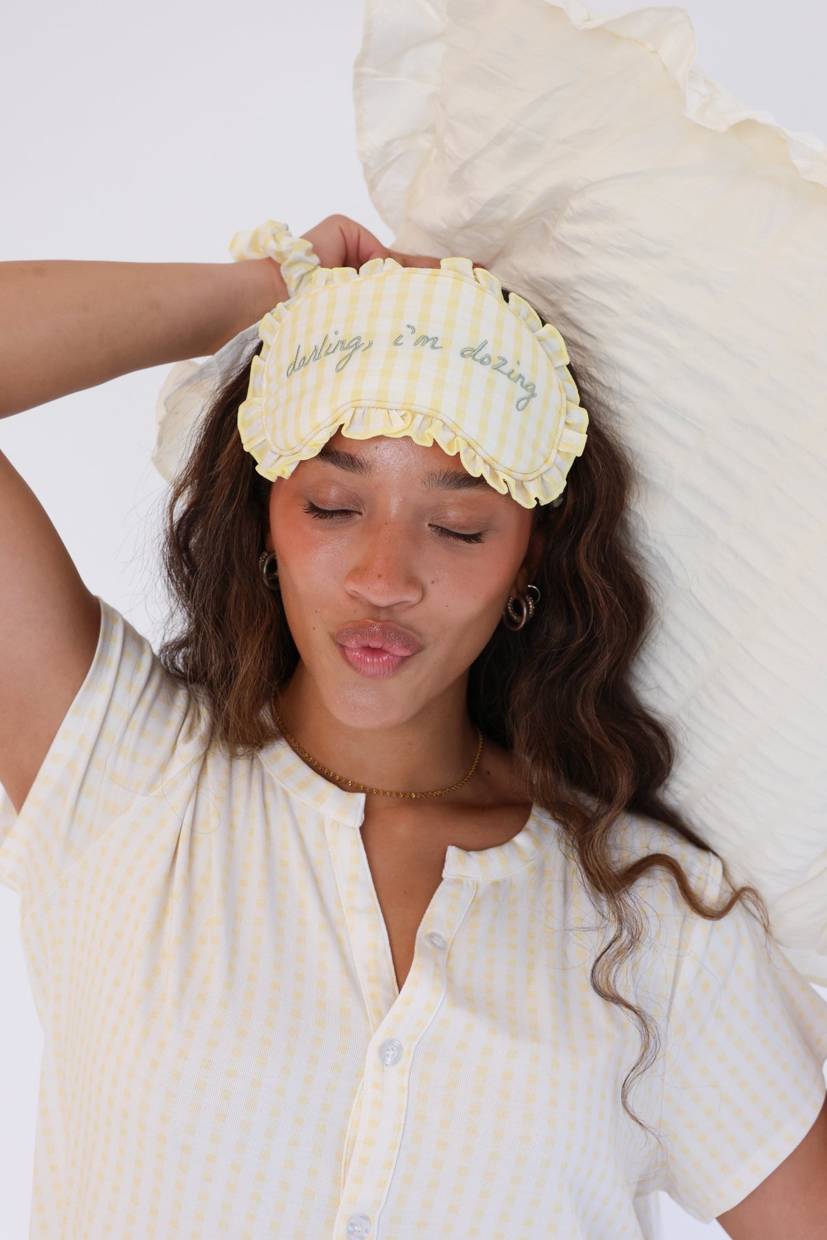 Gingham Girl Eye Mask