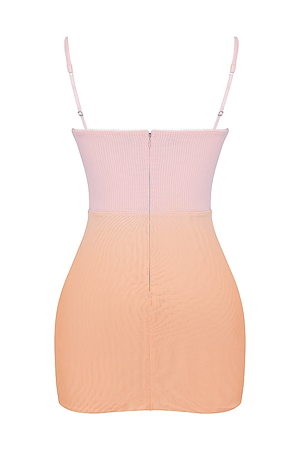 ombre mini dress