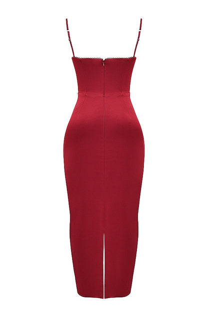 ruby corset maxi dress