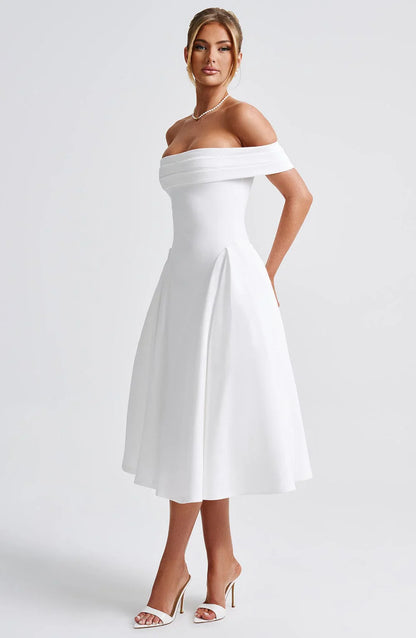 Miranda Midi Dress - Ivory