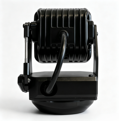 Remote Control Rotating LED Spotlight-360° Heavy-Duty Search Light for Vehicles & Marine Use