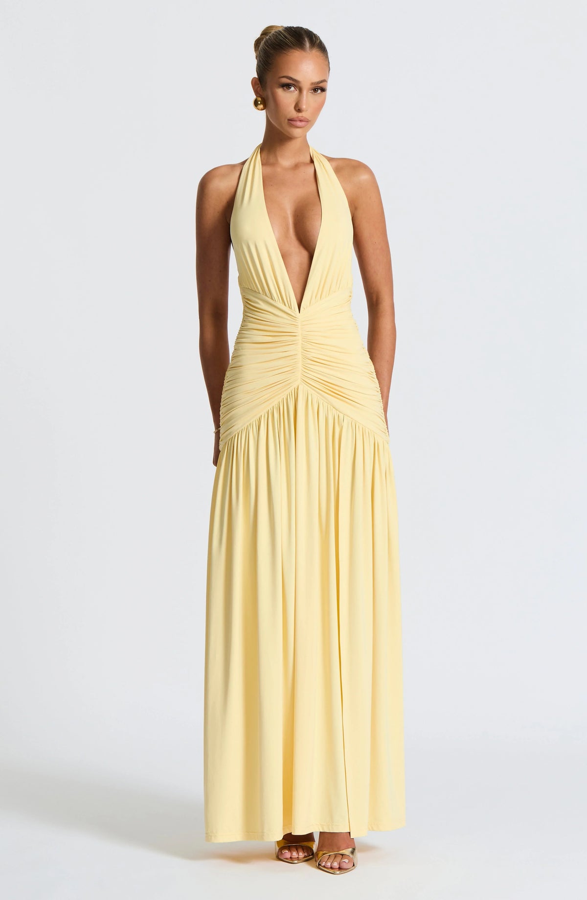 Melania Maxi Dress - Lemon