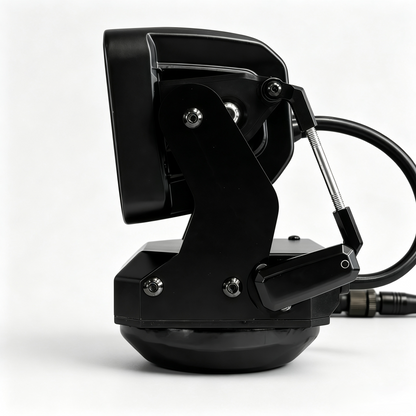 Remote Control Rotating LED Spotlight-360° Heavy-Duty Search Light for Vehicles & Marine Use