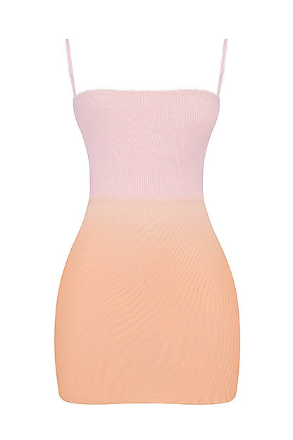 ombre mini dress