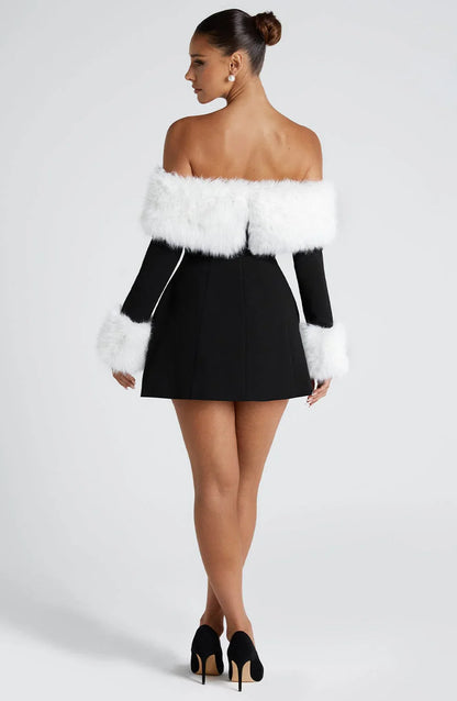 Villanelle Mini Dress - Black/White