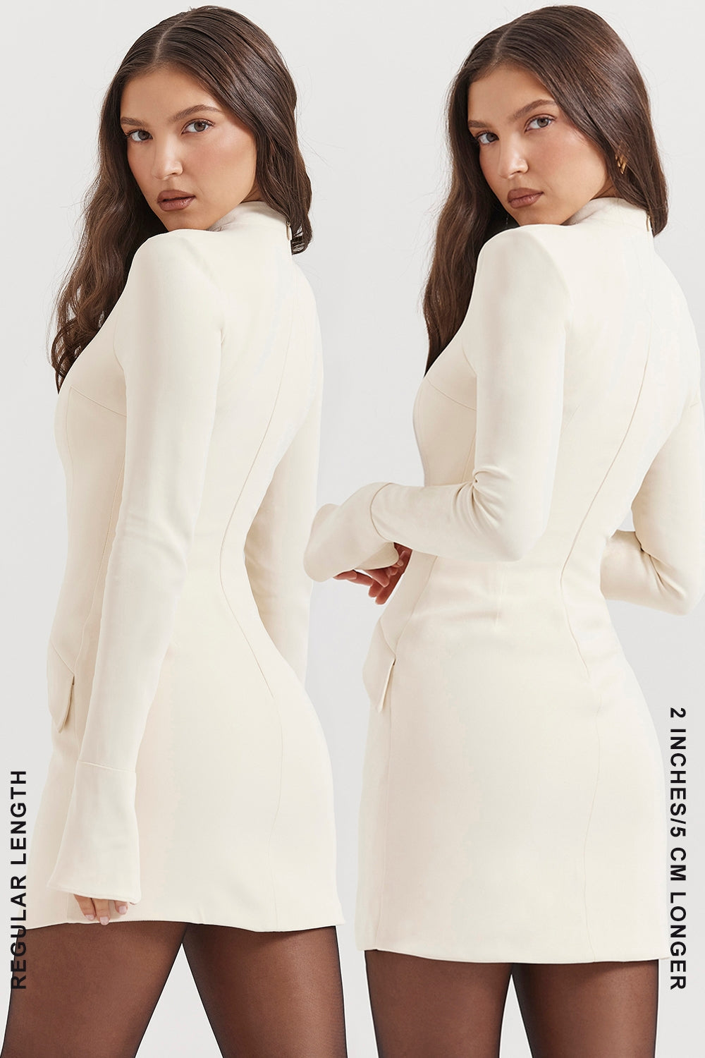 vintage cream mini dress