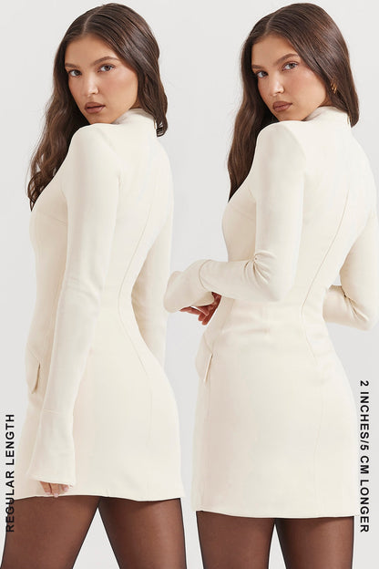 vintage cream mini dress