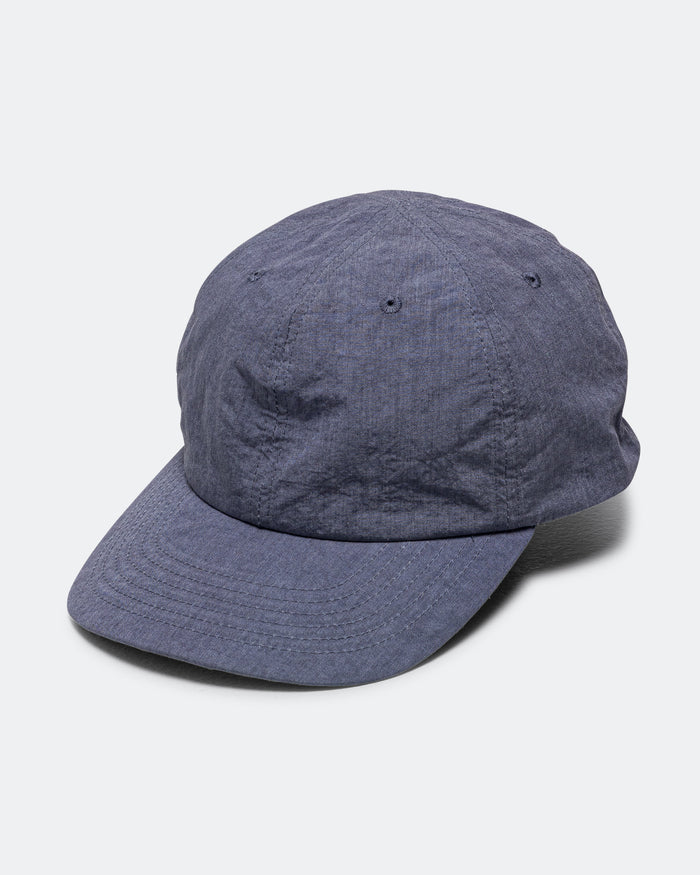 6 Panel Strap Back Cap - Blue
