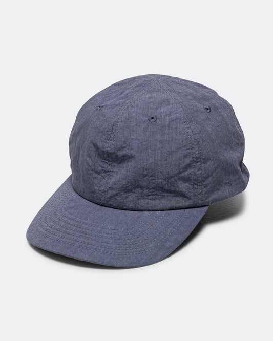 6 Panel Strap Back Cap - Blue