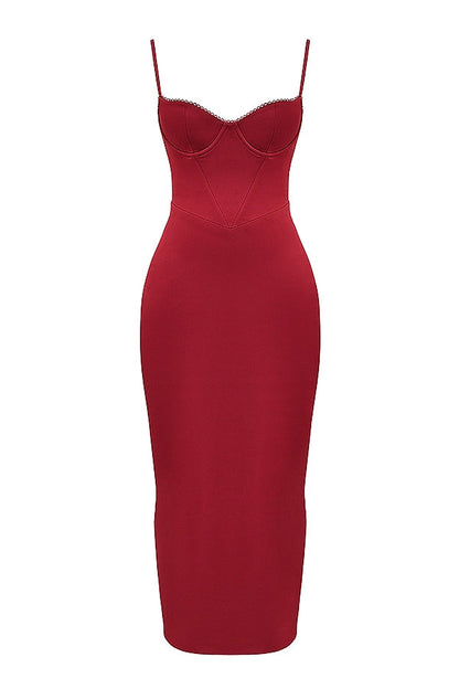 ruby corset maxi dress