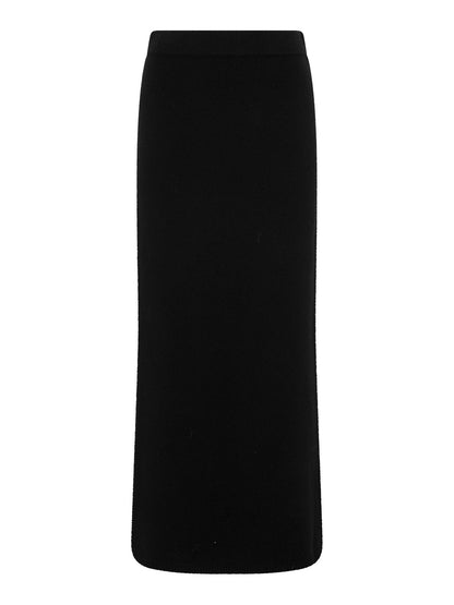 Queenie Knitted Skirt in Black
