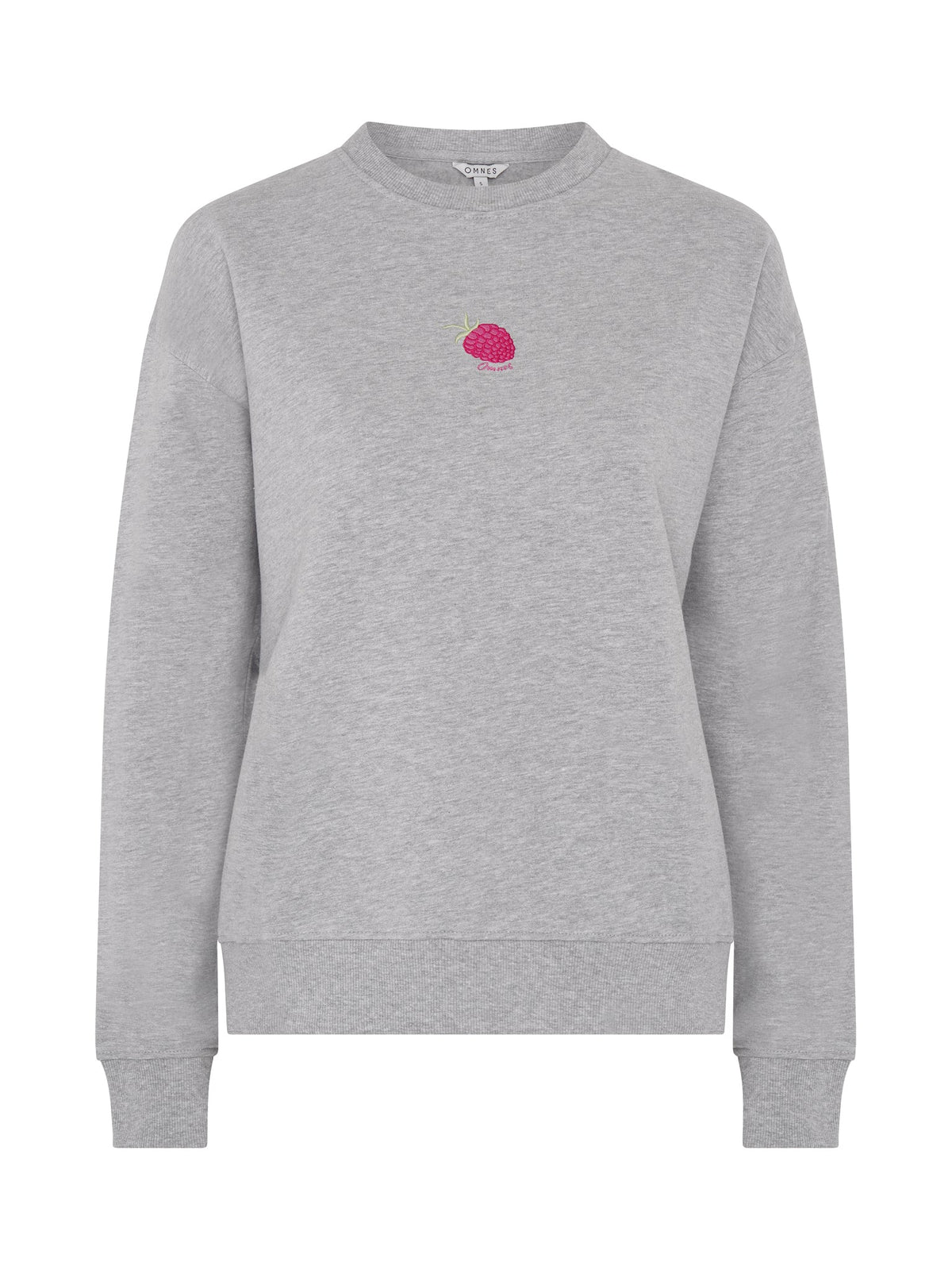Raspberry Sweatshirt in Grey Marl