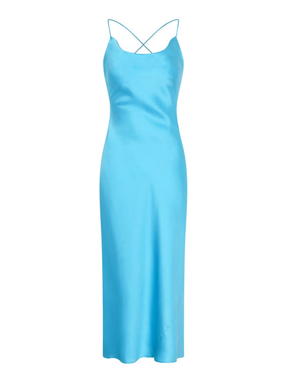 Riviera Midi Dress in Turquoise