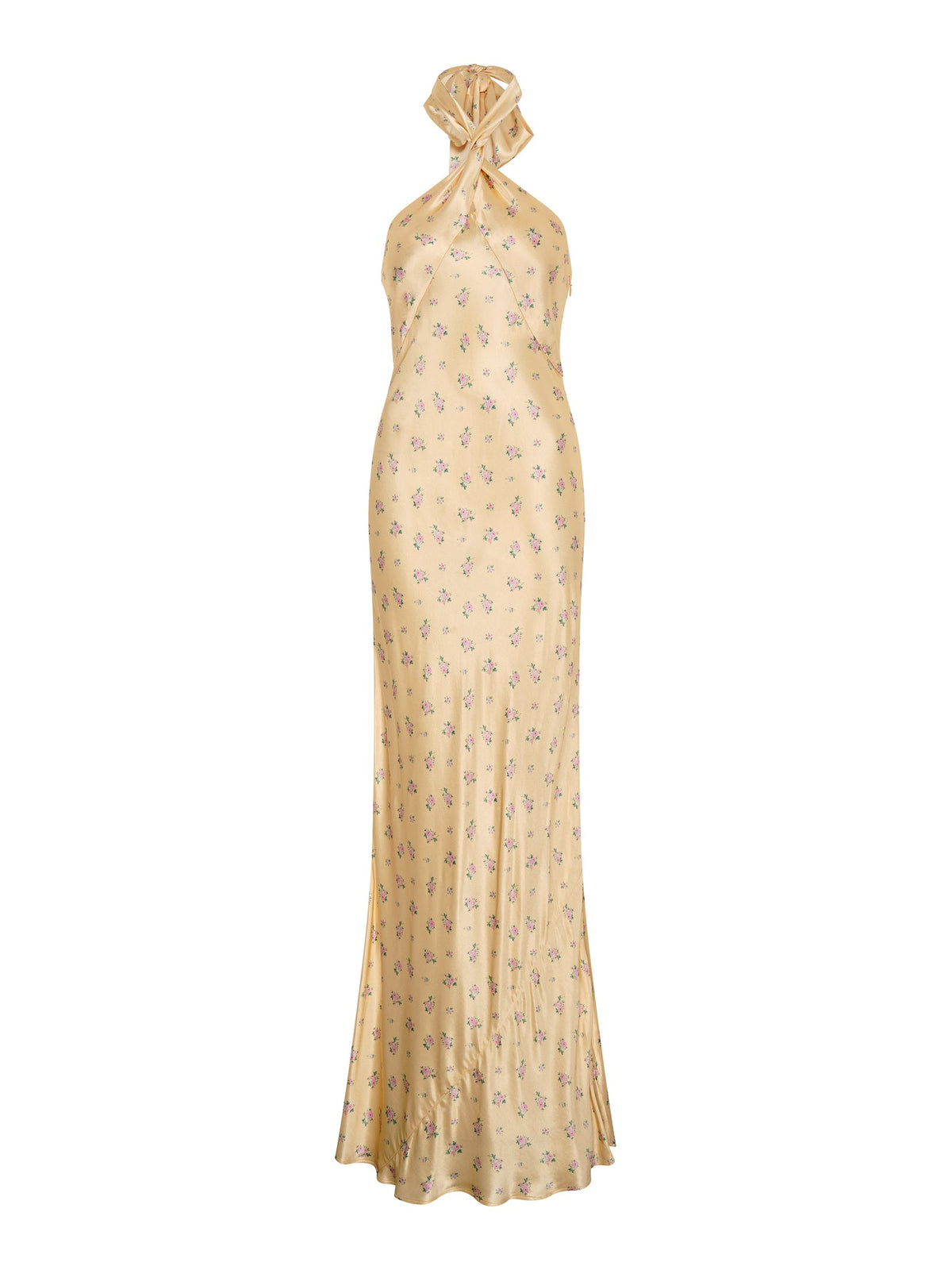 Arles Floral Dress in Vintage Yellow