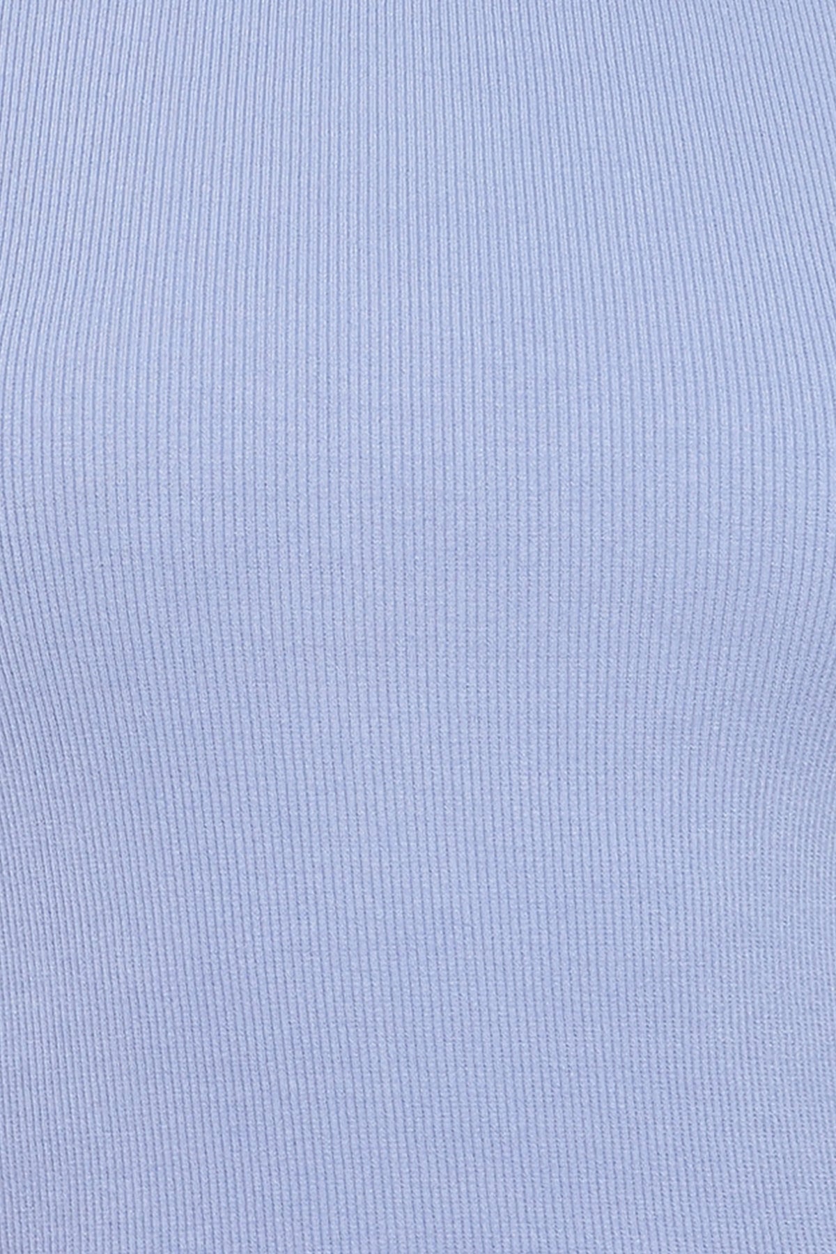 Ari Ribbed Tank Top - Cornflower Blue