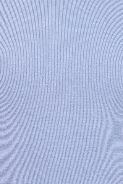 Ari Ribbed Tank Top - Cornflower Blue